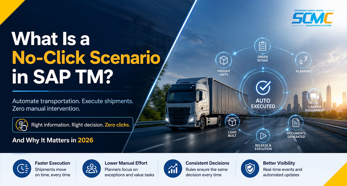 No-Click Scenario in SAP TM