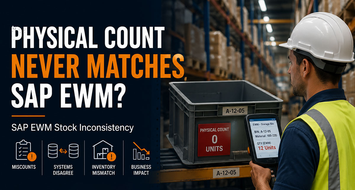 Physical Count Never Matches SAP EWM