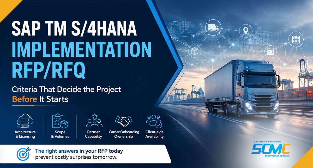 SAP TM S/4HANA Implementation RFP/RFQ: Criteria Th...
