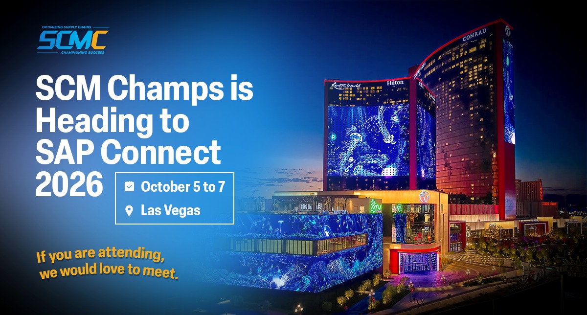 SCM Champs is Heading to SAP Connect 2026 in Las V...