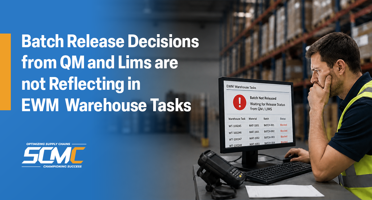 SAP Batch Release from LIMS to EWM