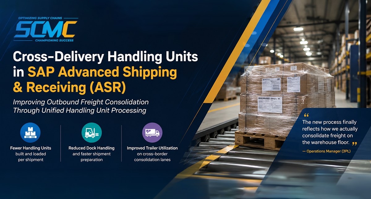 Cross-Delivery Handling Units