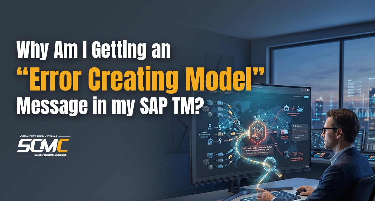 SAP TM Transportation Optimization Failing