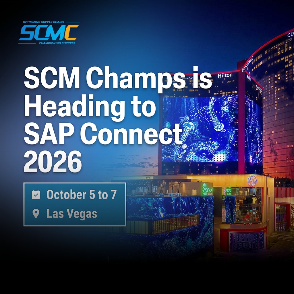 SCM Champs is Heading to SAP Connect 2026 in Las Vegas