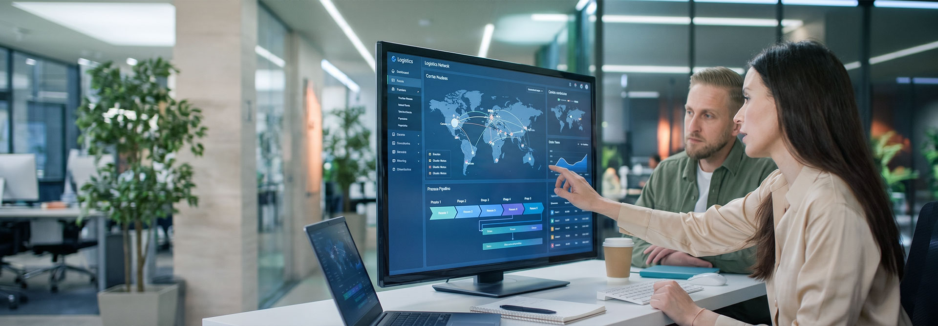 SCM Champs SAP consultant reviewing global logistics
